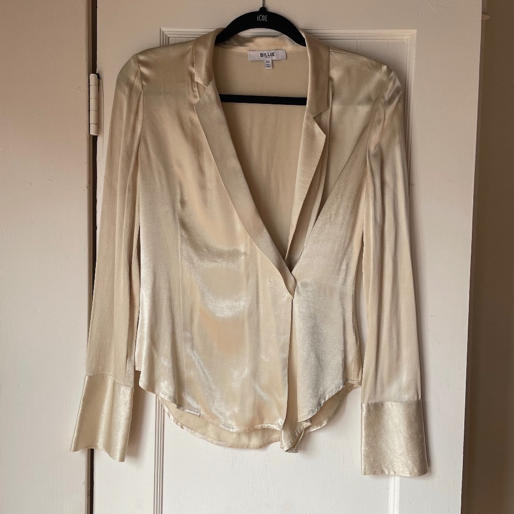 Billie the label Cyd long sleeve top XS Beige